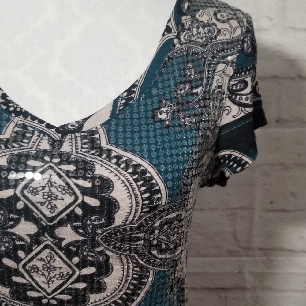 INC sequin tee - Picture 3 of 5